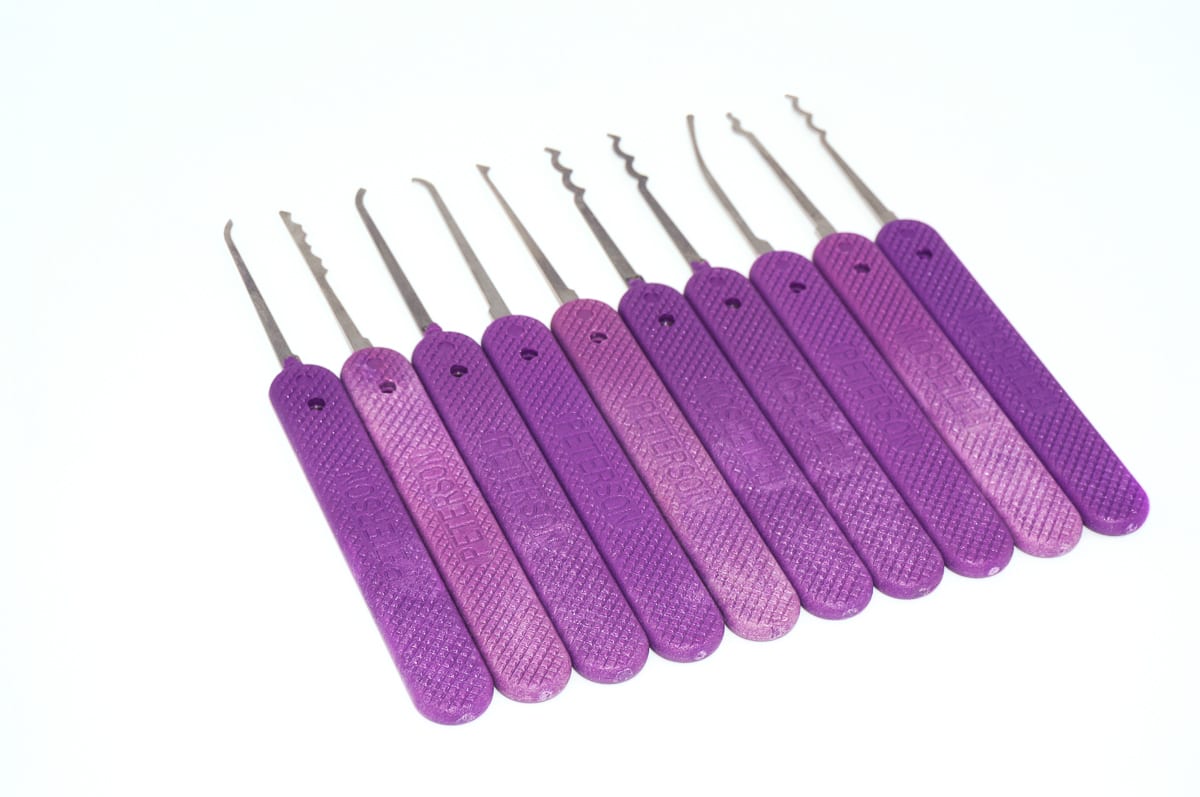Petersons Just Picks Euro Slenders Lock Picks