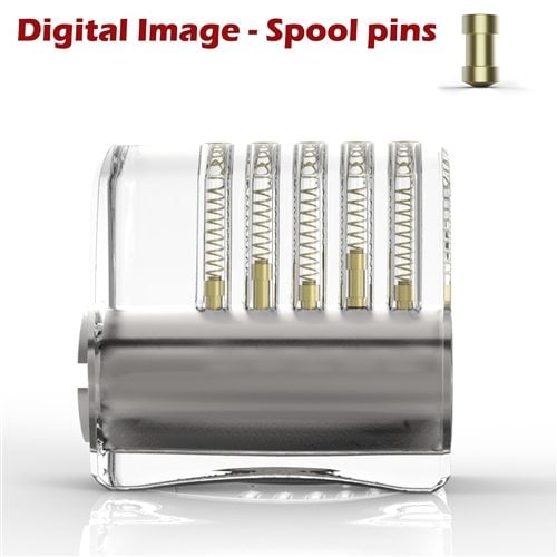 Sparrows Clear Acrylic See Through Lock Spool Pin